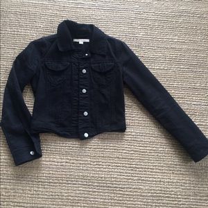 Black denim jacket